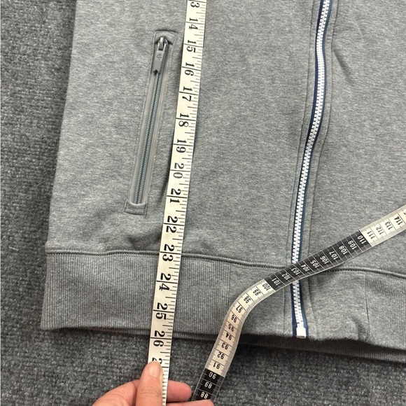 FOURLAPS X PELOTON Men’s Rush Hoodie Grey Zip Up Sweatshirt size: Medium - Picture 8 of 11